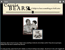 Tablet Screenshot of carriebears.com